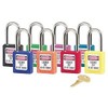 Lockout Padlock, KD, Purple, 1-3/4"H