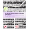 LZM Pre Glued Cluster Lashes Natural - C Curl 10-16mm