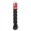 EMOS - 5-way power strip 1,5m - with switch -