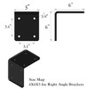 Beam Bracket, 2 PCS 6" X 6" X 5" Heavy