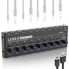 LZSIG Audio Mixer, Stereo Line Mixer for Sub-Mixing, Ultra Low-Noise,