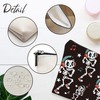 Funny Black Makeup Bag For Women, Dancing Skeleton Theme Cosmetic