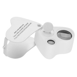 Semme Lupa de Doble Lente 30X 60X Portátil con LED para Joyería, Compacta y Ligera, Ideal para Inspección y Uso Diario