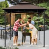 Easylee Grill Gazebo Shelter Replacement Canopy 5'x8' Double Tiered BBQ