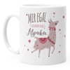 MoonWorks® Kaffee-Tasse mit Spruch Mir egal ich bin ein Alpaka