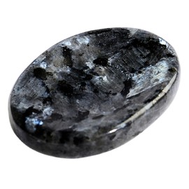 Larvikite Worry Stones – Crystal Thumb Worry Stone for Anguish, Stress – Relaxing & Soothing Balance Stones for Meditation, Relief – Healing Stones & Crystals for Men, Women