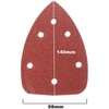10PCS Triangular Sandpaper, Oscillating Multitool Sanding Pads Hook and Loop