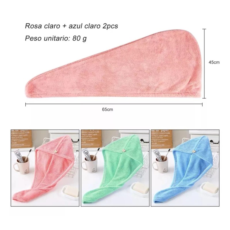 Total Supplier Toallas De Microfibra De Rápido Secado Para Cabello