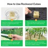 HFVZCB 28 Pieces Rock Wool Cultivation Cubes, Rock Wool Set,