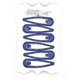 Hair Accesories School Set Girls 14 Hair Elastics Bendies Bobbles 6 Clips Slides Ponios (Royal Blue THICK 4MM)