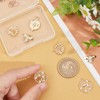 Beebeecraft 1 Box 8Pcs 4 Style Bee Charms 18K Gold