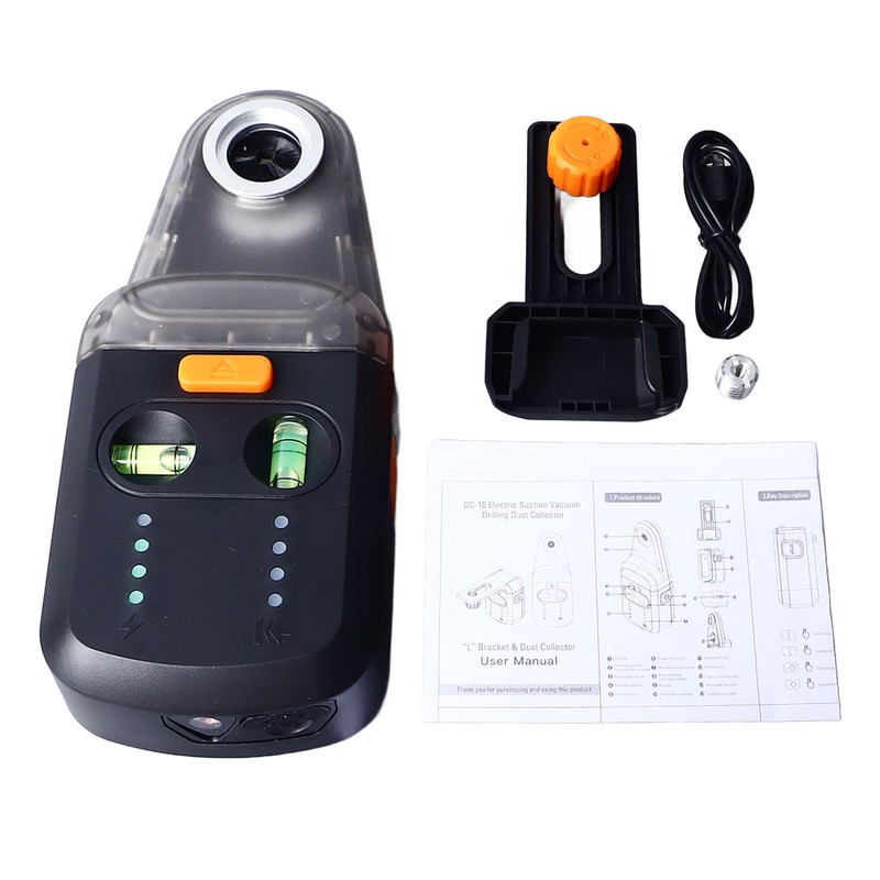 Electric Drill Dust Collector 2 in 1 Laser Line Level