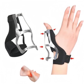 Wrist Thumb Support, Thumb Base Support, Thumb Fixed, Left and Right Finger Compatible, Finger Wrap, Folding Aluminum Fix, Sports, Smartphone, Easy Work, Daily Use, Unisex (2 Pack) Japanese