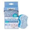 Spongables Pedi Scrub Foot Exfoliating 20+ Wash Sponge, Fresh Linen,