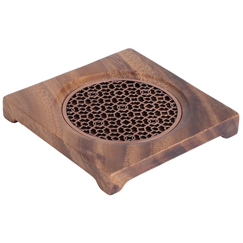 Household Innovative Walnut Square Teapot Mat Heat Insulation Coaster Tea
