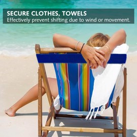 2 Pack Towel Bands for Sun Loungers,Sunbed Towel Bands,Elastic Beach Towel Holder,Towel Chair Clips,Beach Towel Bands,Beach Accessories for Pool, Cruise Chairs and Beach Chair (Pink,Blue)