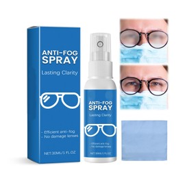 Anti Fog Spray for Glasses,Anti-Fog Eyeglass Lens Cleaner Spray 30ml