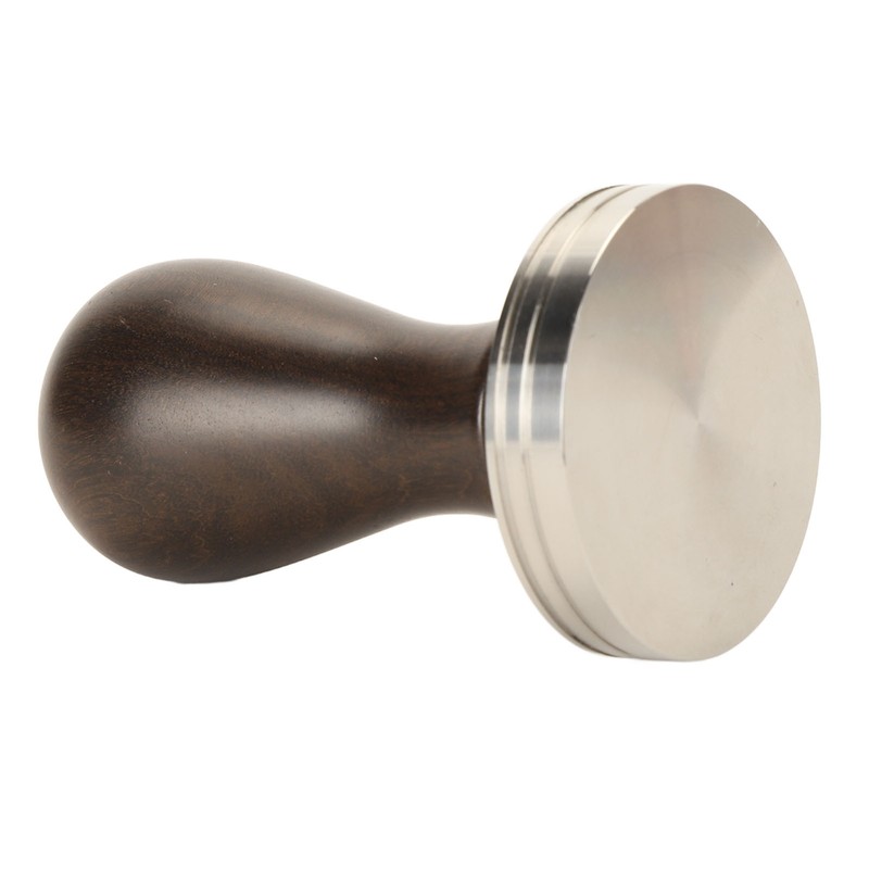 Coffee Tamper Solid Wood Handle Stainless Steel Easy to Use