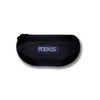 REKS Satin Touch Black Sport with Blue Mirror Polarized lens