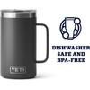 YETI Rambler Jug, Stainless Steel, Charcoal, 24 oz (710 ml)