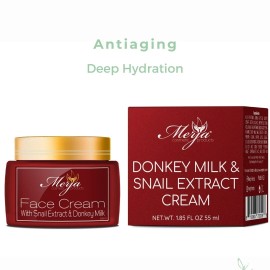 Crema con Leche de Burro y Extracto de Caracol - Anti Envejecimiento - Rostro y Cuello y Escote