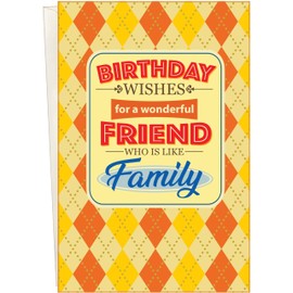 Chuck's Card-O-Rama - Friend Birthday Card - Made in Chicago - Perfect Size: Opens to a generous 10″ X 7.75″