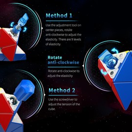 Moyu RS Pyraminx Magnetic Pyramid Puzzle Stickerless Magic Cube Easy Turn & Smooth Faster & Professional Triangle Cube(Magnetic Version)