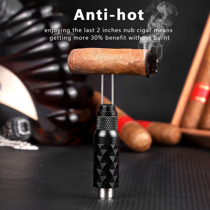 KEENSUN 2-in-1 Cigar Draw Enhancer & 9mm Punch Cutter |