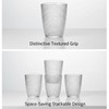 YINPIXUS Clear Acrylic Drinking Glasses Set of 6, Plastic Cups