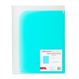 Office Depot | Folder tamaño carta | Folder organizador de plástico | Folder plastico con 8 divisiones | Folder para documentos azul | Portadocumentos escolar con hechura plástica de polipropileno