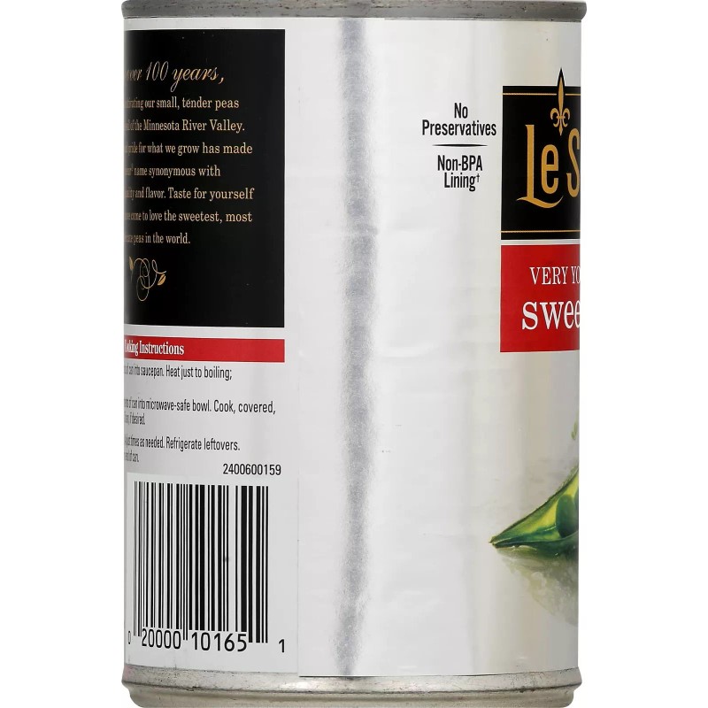 Le Sueur Very Young Small Sweet Peas, 15 Ounce (Pack