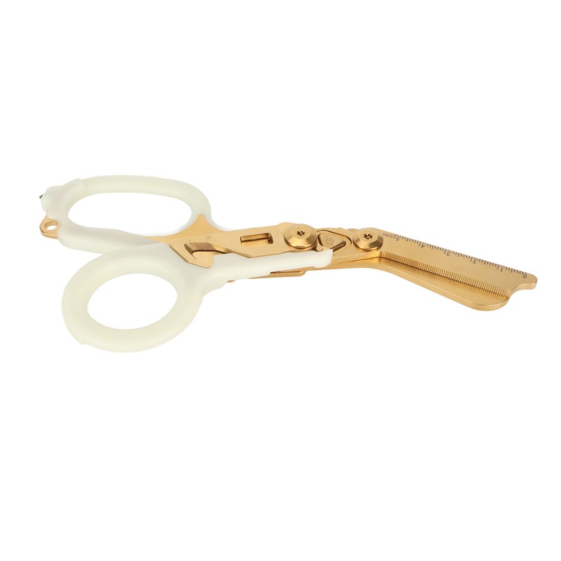 Emergency Response Shears with Glass Breaker Stainless Steel Plastic Luminous