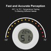 Digital Thermometer Hygrometer Indoor Temperature Humidity Meter Detector Round Electronic