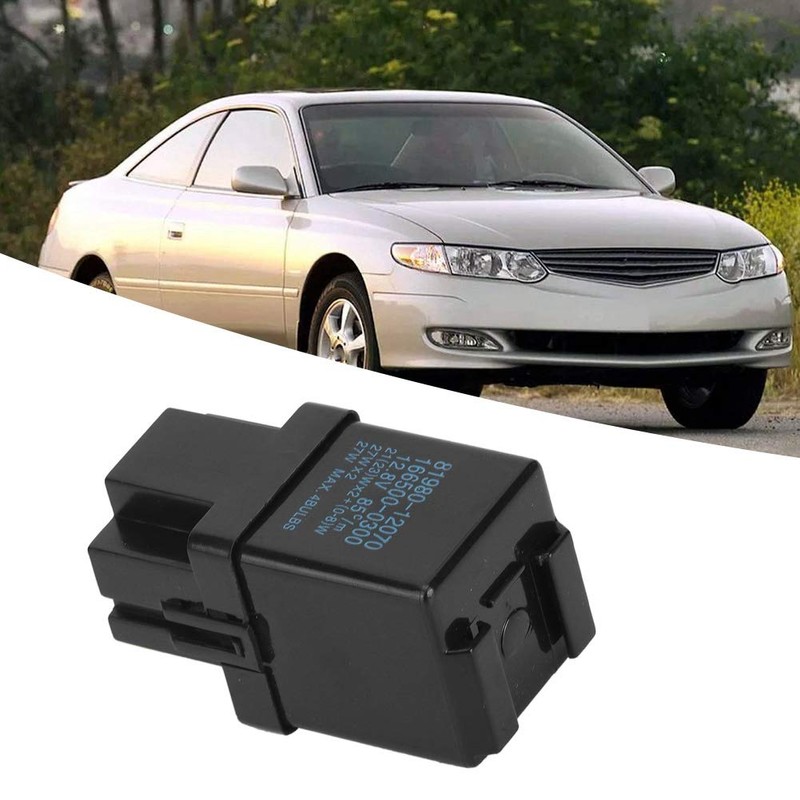 Flasher Relay, 81980-12070 Flasher Relay Turn Replacement for Replacement Auto