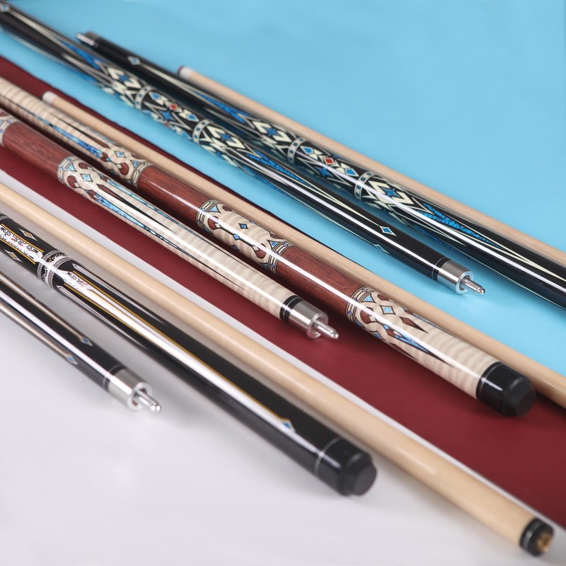 Walkerby 58" Professional Pool Cue Stick Set- Canadian Maple Shaft