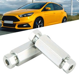 Brake Pipe Fitting Union, 2Pcs/Set 3/8in UNF Unions Female Male Brake Tube Joiners Antirust for Auto