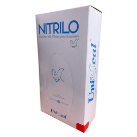 Guantes de Nitrilo para Examen, Caja con 100 Piezas, Color Lila (M)
