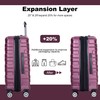 FUNNy elf 3-Piece Luggage Set, Lightweight Durable Expandable Suitcase with
