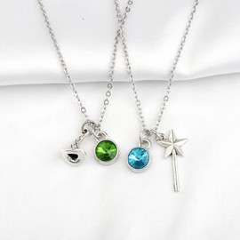 KUIYAI Movie Inspired Gift Wizard Gift Elphaba And Glinda Gift Good Witch Bad Witch Gift Witch Hat Magic Wand Gift For Witch Lovers (KY-Witch set N)