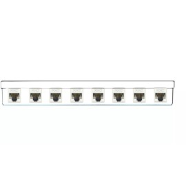 RiteAV 8 Cat5e Surface Mount Box Female/Female White