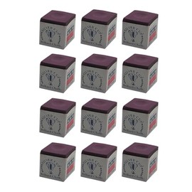 Silver Cup One Dozen Plum Purple Pool Cue Chalk