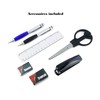 EXERZ Desk Organiser Red, Rotating Pencil Holder, Desk Tidy Swivel