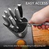 Universal Knife Block for Kitchen, WELLSTAR Knife Holder without Knives,