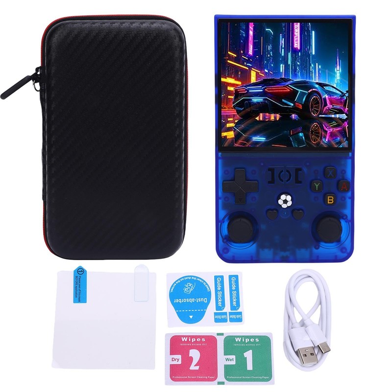 R36 Max Retro Handheld Game Console,18000+ Classic Games,Support 30+ Simulators,4.0