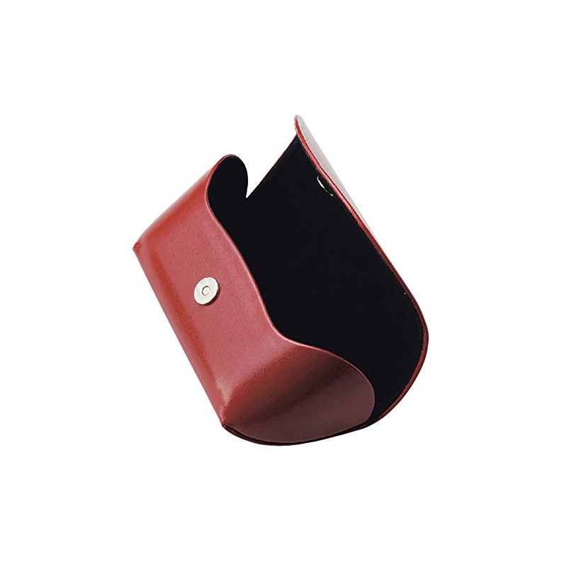 Leather Chic Large Size Glasses Case Red 2935-03