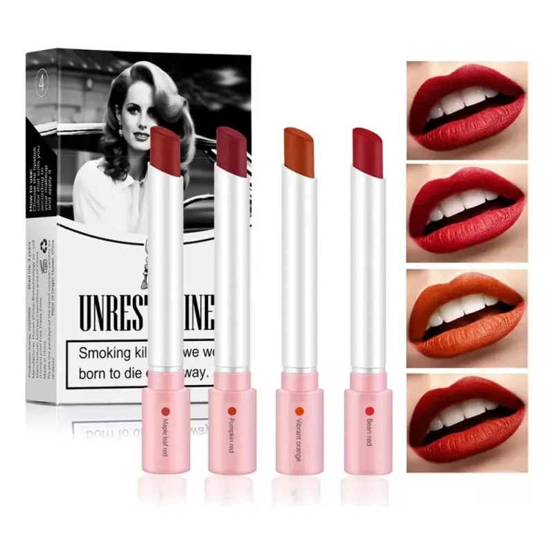 Set De Barra De Labios Mate De Larga Duración 4