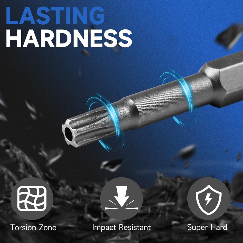 LMXMGRG 5 Point Security Torx Bit Set 10pcs Star Bits