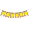 HOMSFOU Lemon Garland Decorative Garland Hessian Banner Bunting With Lemon