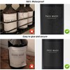 Matte Soap Dispensers with 22 Black Waterproof Labels and Walnut