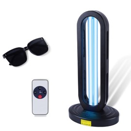 Dailytop Home Disinfection Device, UV Light Sanitizer for Dust Mites,UVC Light for Room,Ultraviolet Light with 3- Speed Timing and Remote Control,38W UV Lamp for Home